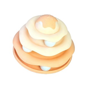 Juguete giratorio para gatos, pista de tres capas, juguete de plástico para mascotas, juguete para aliviar el aburrimiento para gatos, juguete autoentretenido para gatos - Product Image 5