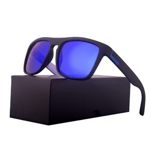 Occhiali da sole di lusso alla moda 2024 moda con Logo UV personalizzato quadrati tonalità nere occhiali da sole di lusso di marca oversize