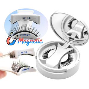 <span class=keywords><strong>Cils</strong></span> magnétiques invisibles faits à la main 90 fois réutilisables effet 3D fibre PBT coréenne aspect naturel vente en gros avec emballage personnalisé - Product Image 2