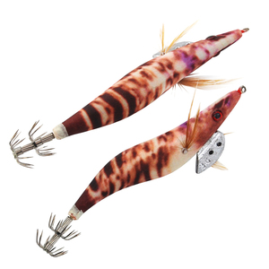 5 pz calamari gancio Jig legno gamberetti gamberi coda luminosa seppie artificiali polpo esche affrontare <span class=keywords><strong>per</strong></span> la pesca - Product Image 2