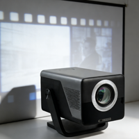 Projecteur LCD X7AR 1080P avec faible latence et contraste élevé, design portable pour la maison et l'éducation