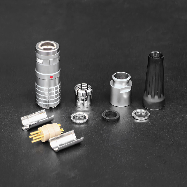 IP67 Waterproof 4 Pin FGG EGG K Series Circular Push Pull Connector FGG.2K.304.CLAC75Z Plug EGG.2K.304.CLL Socket