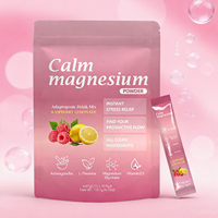 WELLBODY Poudre de glycinate de magnésium apaisante pour adultes, vitamines et électrolytes en granulés mélangés, en sachet, vente chaude
