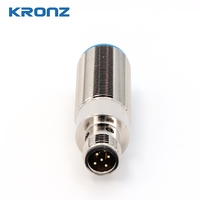 Capteur ultrasonique KRONZ M18, sortie NPN+0-10V, portée de détection 50-500 mm, cylindrique, IP67, capteur de distance, automatisation industrielle