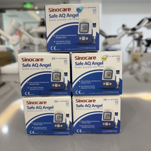 Medidor de Glucosa en Sangre Safe AQ Angel Support Mmol/L o Mg/dL, Máquina para Medir Glucosa en Sangre con 50 Tiras Reactivas - Product Image 2