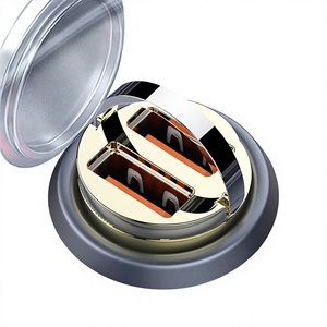 Cargador para Auto Mini, 12-24V 240W, Carga Rápida, Doble Puerto USB, Adaptador para Encendedor de Cigarrillos - Product Image 2