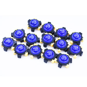 Tacos de Golf de TPU Tri-Lok con Rotación, Forro de Malla Transpirable, Parte Superior de Cuero, Suela de Goma, para Verano e Invierno, Amarillo y Rojo, Venta al Por Mayor de Fábrica - Product Image 6