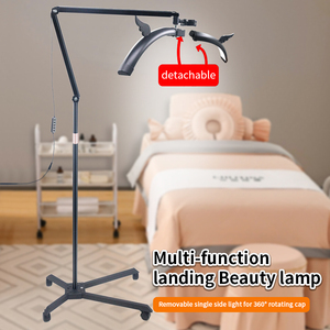 Lampada a Mezzaluna 55W per Extension Ciglia, Rotazione a 360° con Ruote e Supporto Telefono, 3200-6500K, per Saloni di Bellezza e Studi, Ingrosso OEM - Product Image 3