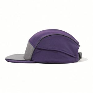 Casquette de baseball réfléchissante à 5 panneaux à séchage rapide pour hommes et femmes, respirante, noire, pour l'extérieur - Product Image 5