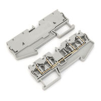 ST4-QUATTRO 2-in-2-Out 4-Leiter DIN-Schienen-Federklemmenblock Elektrischer Drahtverbinder