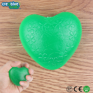 Chine Usine Directe Vente <span class=keywords><strong>TPR</strong></span> <span class=keywords><strong>En</strong></span> Forme De Coeur Balle Anti-Stress Poignée Ballon De Fitness - Product Image 2