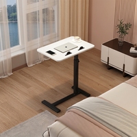 Bureau d'écriture de chevet personnalisable et hautement réglable avec fonction rabattable et roulettes pour un déplacement facile, table portable pour ordinateur portable
