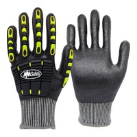 Guantes Resistentes a Cortes ANSI A5 Personalizados de Nmsafety, Guantes de Nitrilo Totalmente Recubiertos, Antiaceite, Impermeables, Guantes de Impacto TPR