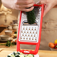 Robuuste 3-in-1 groentesnijder en rasp met roestvrijstalen messen & antislipvoet voor professionele keukens, thuis en restaurants