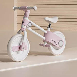 Squirrelbaby Kids <b>Balance</b> <b>Bike</b> 12 In No Pedal Aluminum Alloy Wheel Khaki Green Pink For 2-4 Year Old Children - Product Image 6