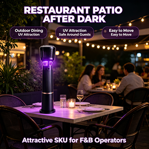 Piège à moustiques extérieur au <span class=keywords><strong>CO2</strong></span> 40W, efficace sur 120 m² pour la lutte antiparasitaire dans les restaurants et entrepôts - Product Image 3