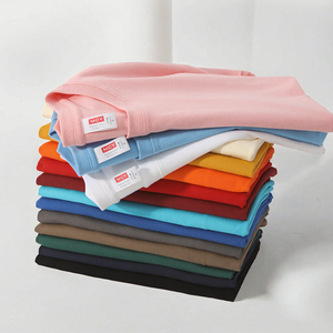 เสื้อยืดเฮนลีย์แขนสั้นสีฟ้าอ่อนสำหรับผู้ชาย ทรงปกติ ระบายอากาศได้ดี ผ้าฝ้ายถักน้ำหนัก 200 กรัม สไตล์ลำลอง คอทรงโอ - Product Image 2