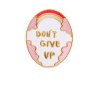 Patch brodé thermocollant en sergé pour fille, motif inspirant et encourageant en tissu polyester pour la décoration de vêtements