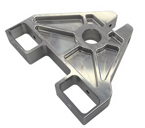 OEM ODM Usinage CNC de haute précision en alliage d'aluminium, cadre de support triangulaire, finition brute, léger, pour applications mécaniques - Product Image 4