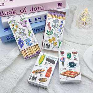 Grande boîte domestique bougie Matchbox personnaliser logo <span class=keywords><strong>allumettes</strong></span> publicité hôtel 4 pouces bois emballage longue sécurité <span class=keywords><strong>cheminée</strong></span> <span class=keywords><strong>allumettes</strong></span> - Product Image 3