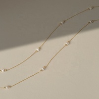 Milskye – bijoux classiques populaires, plaqué or 18k, boule en argent 925, collier de perles d'eau douce