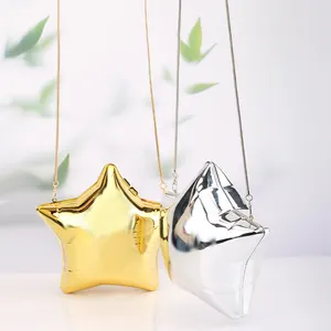 2024 Factory High Quality Snake Chain Evening Bag acrylic Bright Star Shape Clutch Crossbody Bags