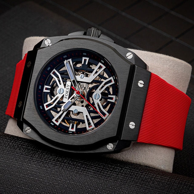 New Fashion Custom Stainless Steel Automatic Gold Watch Men Luxury OEM Logo