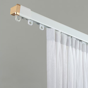 JERED Motorizado Aluminio Acero Diseño Suave Operación Ventana Uso en el hogar-Accesorio de rieles de cortina de onda flexible - Product Image 3