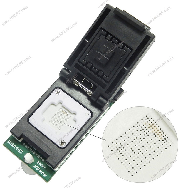 EMMC Adapter BGA162 EMMC Seat IC Socket for XGecu T76 Programmer