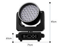 Lumière de scène à tête mobile LED avec 37x15W LED, effets de faisceau, de lavage et de mélange de couleurs pour bar, DJ, concert, mariage et éclairage de spectacle