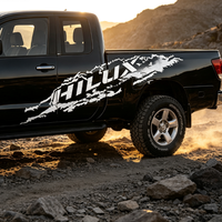 Autocollant latéral pour camion HILUX, autocollant effet papier déchiré, décoration en vinyle imperméable pour camionnettes