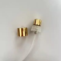 Bouteilles de pulvérisation de parfum de luxe Bouteilles d'oud vides en gros de finition dorée et chromée avec pompe à brouillard de qualité supérieure