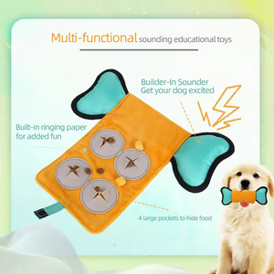 Tappetino Interattivo Pieghevole e Lavabile per Cani, Gioco Puzzle a Forma di Osso con Carta Sfrigolante per Stimolazione Mentale e Allenamento IQ - Product Image 1