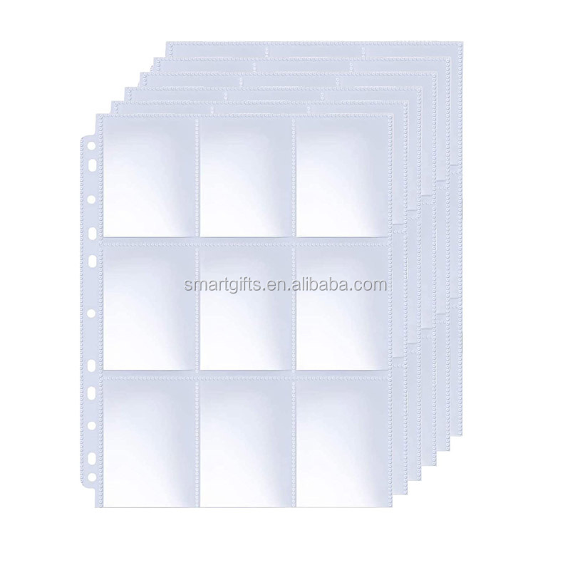 Пластиковые защитные чехлы для спортивных карт с 9 карманами