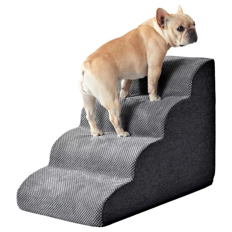 Küçük orta büyük köpekler için özel yüksek yoğunluklu köpük taşınabilir Pet köpek merdiven yüksek yatak