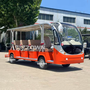 Bus électrique fermé pour visites touristiques, sièges confortables, 14 places, navette touristique écologique pour parcs à thème et hôtels - Product Image 1