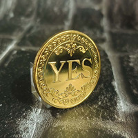 Pièces de monnaie souvenir vintage en gros, en laiton, argent, or, avec logo, pour prise de décision artistique, plaqué or, moulage métallique personnalisé, marque Panda