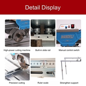 Machine à découper les carreaux humides, machine à découper les carreaux de table 110/220V, découpeuse électrique de carreaux Wandeli QX-ZD-1200, machine à découper la pierre - Product Image 3