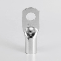 Kit d'assortiment de connecteurs de fils en cuivre non isolés, 10-en-1, personnalisés, avec bornes à sertir, à estomper et à fourche, avec boîte