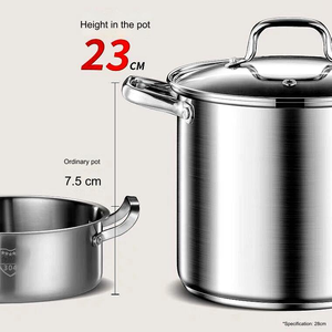 Utensilios de cocina de acero inoxidable de estilo clásico, olla de vapor con tapa de vidrio, juego de cocina para Pasta, olla de cocina de inducción, regalo perfecto - Product Image 4