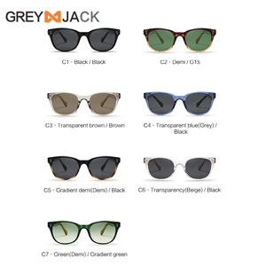 แว่นกันแดดเกรย์แจ็ค ยูนิเซ็กส์สีดำ TR90 กรอบเลนส์ TAC ป้องกันรังสียูวี 400 ประเภท 3 แว่นกันแดด KG2520 - Product Image 5