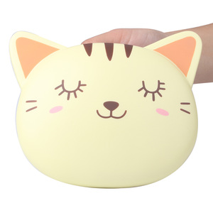 Aimant de réfrigérateur tête de chat mignon en plastique souple, cadeau promotionnel, impression numérique - Product Image 4