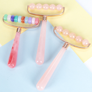 Resin 5 Ball facial Face care Neck Body Massage tools <b>Roller</b> Lymphatic Drainage Anti <b>Cellulite</b> pink Beauty Gua Sha <b>Roller</b> - Product Image 4