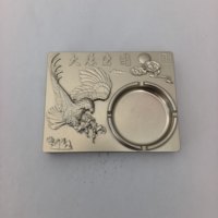 Prodotti Metallici Personalizzati CNC, Posacenere in Alluminio Lavorato con Ossidazione Dorata, Supporto per Personalizzazione in Serie, Produttore Originale