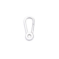 Bijoux en argent sterling 925 de forme ovale fermoir à ressort pour bracelet collier