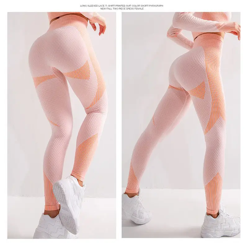 Conjunto de duas peças de jaqueta de manga longa com zíper para mulheres, roupa de ioga para uso ao ar livre, leggings para exercícios e academia de verão