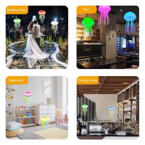 Lámpara de Mesa Decorativa LED Recargable con Simulación de Medusa, Serie Océano 2024, Luz Nocturna para el Hogar y Restaurantes - Product Image 6