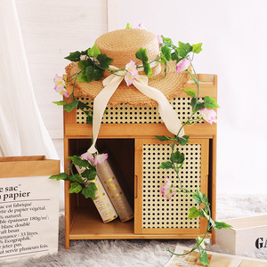 Vigne artificielle de fleurs de gloire du matin en plastique, plante grimpante décorative durable pour cache-conduit de climatiseur, style bohème - Product Image 6