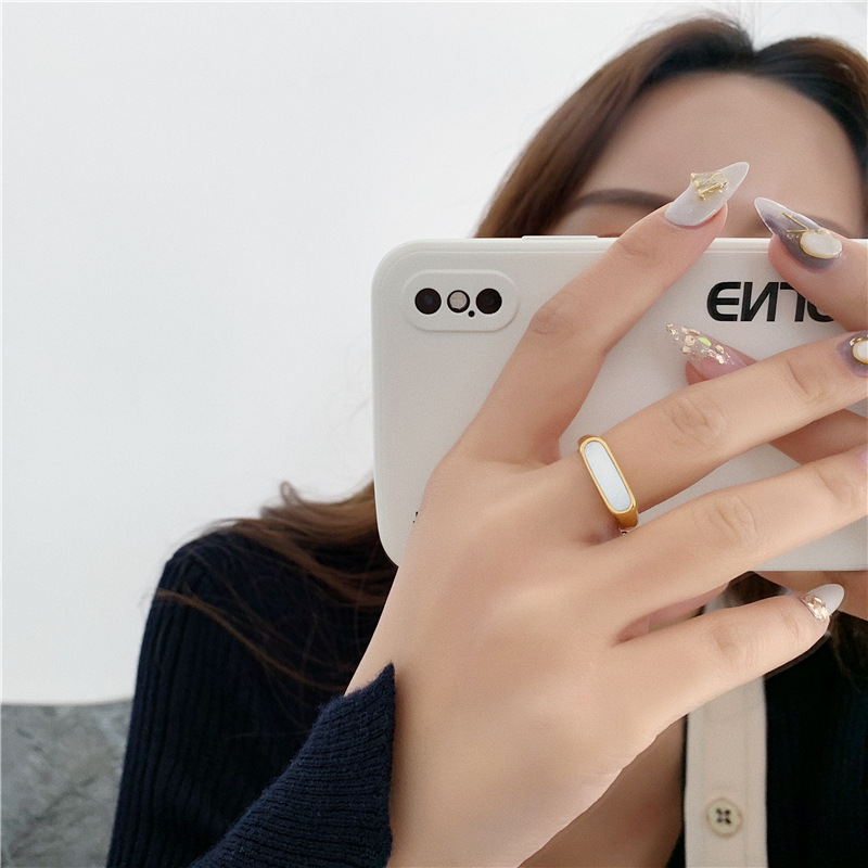 18k gold rings in waterproof for women