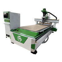 อากาศเย็น9kw แกนพลังงานขนาดใหญ่เชิงเส้น Atc Cnc เครื่องเราเตอร์สำหรับอุตสาหกรรมเฟอร์นิเจอร์1325 2040ขนาดการทำงาน